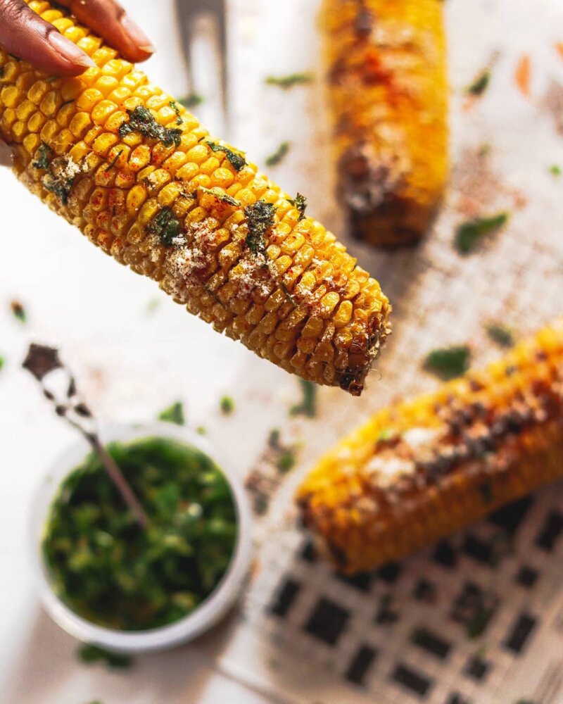 Parmesan Roasted Corn on the Cob | Miss Kabaki