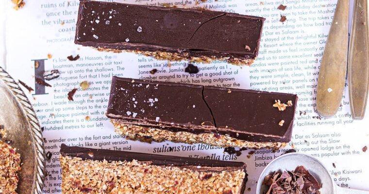 Healthy No-bake Chocolate Oat Bars