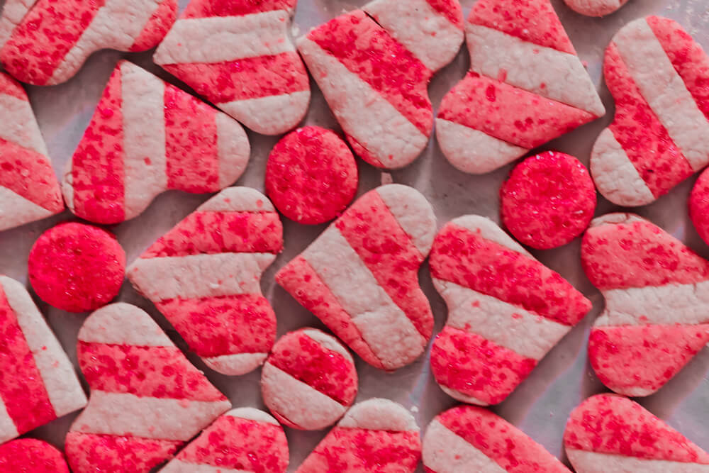 Stripped Valentine’s Day Sugar Cookies