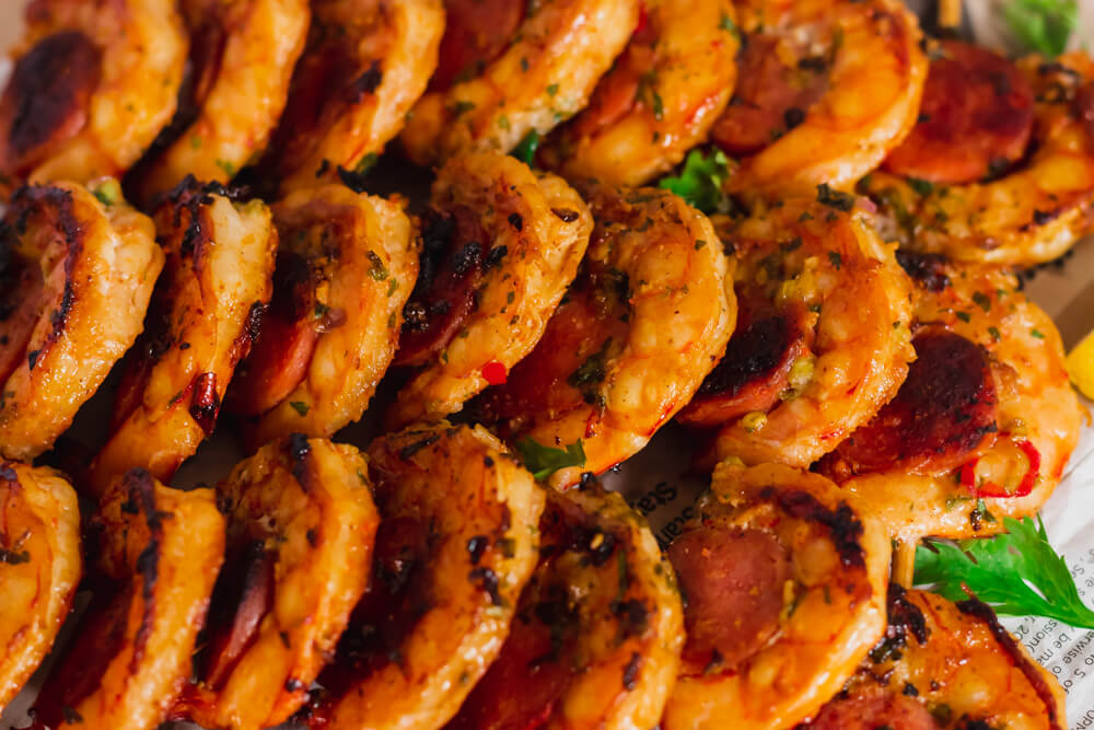 Grilled Prawns With Chimichurri Sauce