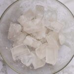 ice cubes with salt