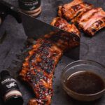 Grilled Baby Pork Ribs With A Whiskey Vanilla Glaze